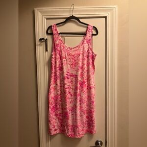 EUC Lilly Pulitzer Newberri Tank Dress in Seaside Scene Size Large